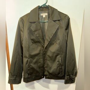 Olive Green Coldwater Creek Jacket Blazer Size 10